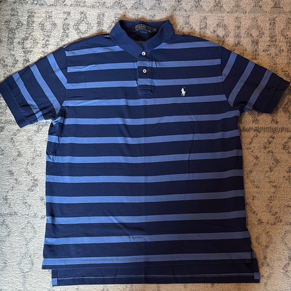 Polo by Ralph Lauren Men's Blue Striped Shirt - Picture 4 of 5